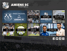 Tablet Screenshot of amiensfootball.com